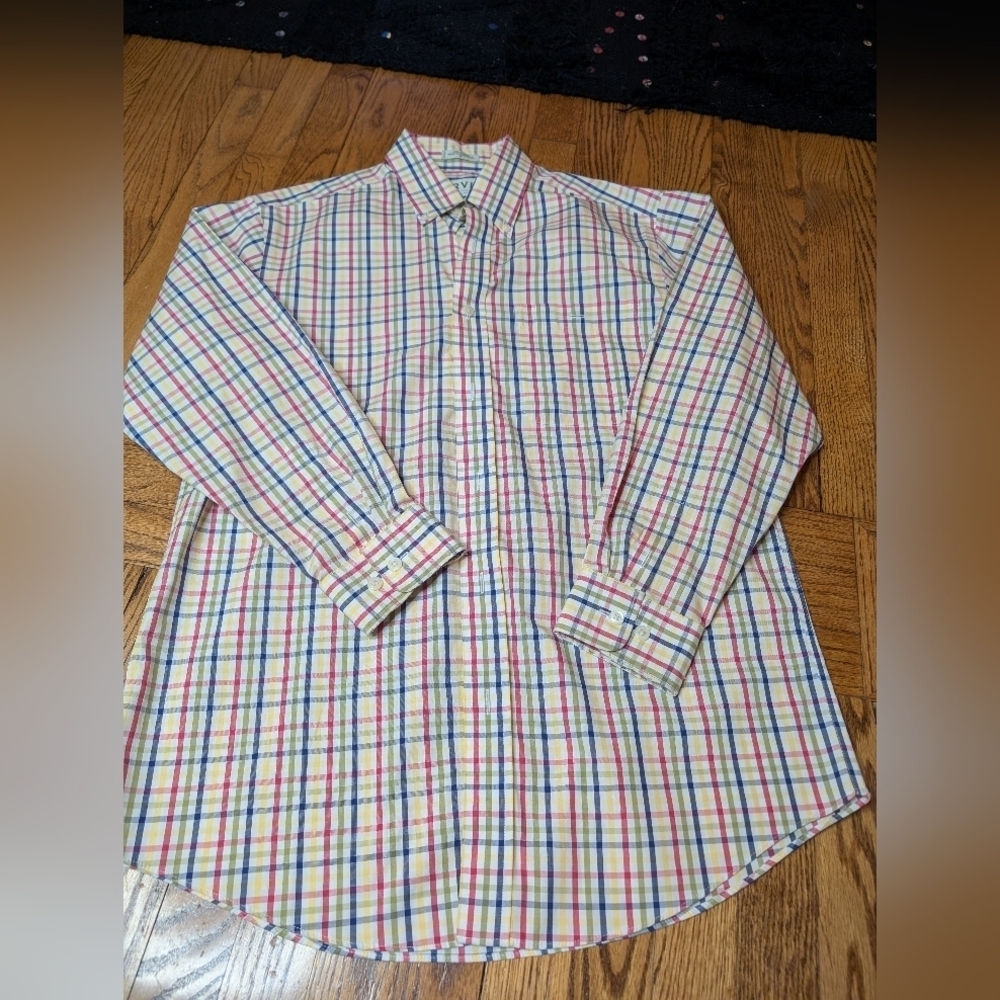 Orvis Men's Medium Multicolor Plaid Shirt